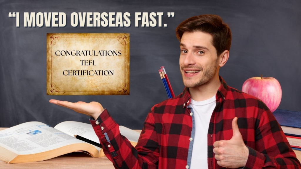 Featured image for article about getting tefl certification to work abroad and become an expat.