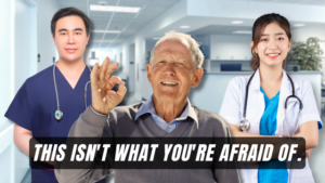 Featured image for blog post about healthcare and insurance options for expat men aged 50+.
