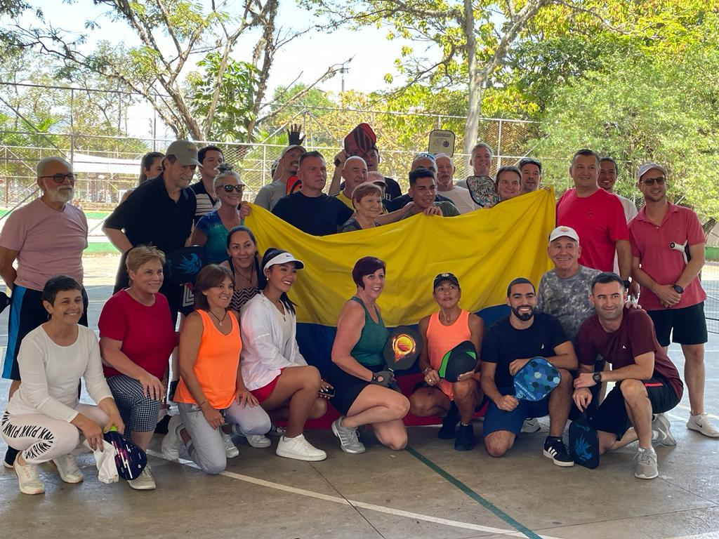 Expat pickleball group in Medellin, Colombia.